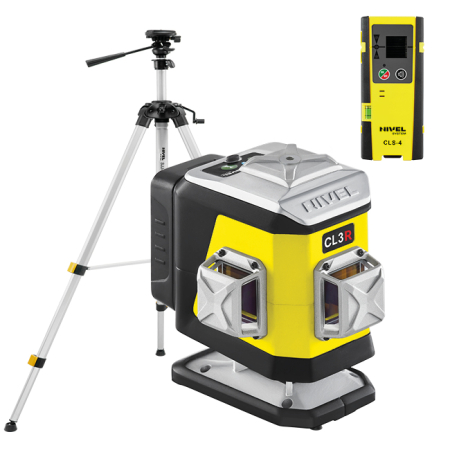 Nivel System CL3R + statyw SJJ-M1 EX + czujnik CLS-5 - laser krzyżowy czerwony 3 × 360° 3D Bluetooth